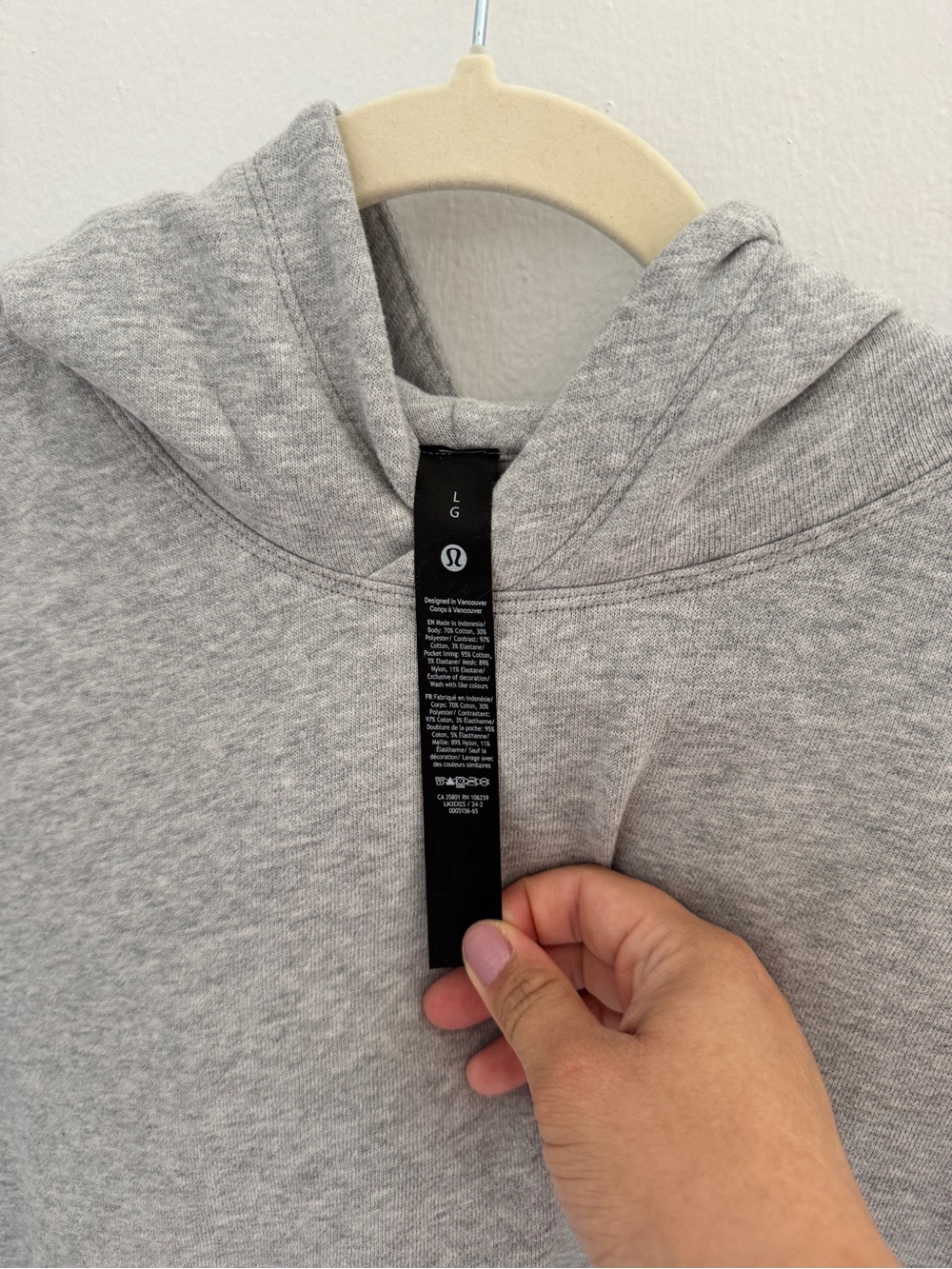 LG Light Gray Lululemon Hoodie - Picture 2 of 5